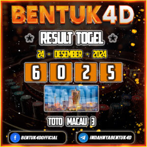 Result Togel Toto Macau 3 24 Des 2024