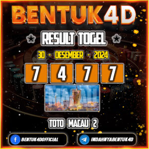 Result Togel Toto Macau 2 (13:00) 30 Des 2024