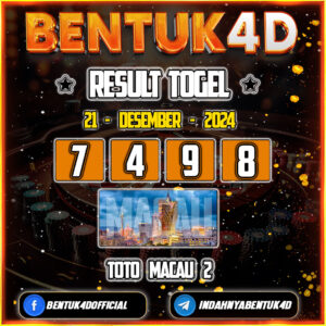 Result Togel Toto Macau 2 21 Des 2024