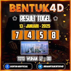 Result Togel Toto Wuhan (12:00) 13 Jan 2025