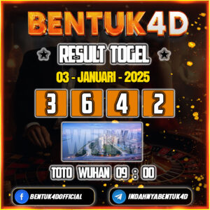 Result Togel Toto Wuhan (09:00) 03 Jan 2025