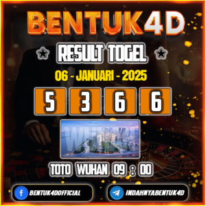 Result Togel Toto Wuhan (09:00) 06 Jan 2025