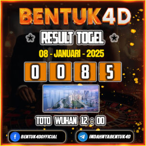 Result Togel Toto Wuhan (12:00) 08 Jan 2025