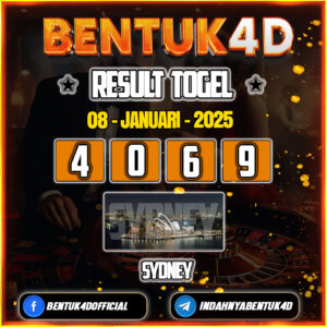 Result Togel Sydney Lotto (13:55) 08 Jan 2025