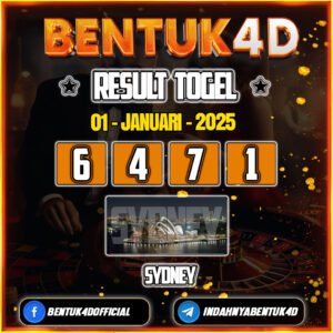 Result Togel Sydney Lotto (13:55) 01 Jan 2025