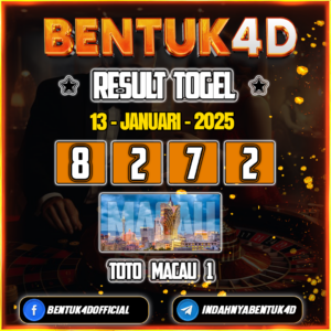 Result Togel Toto Macau 1 (00:00) 13 Jan 2025