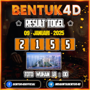 Result Togel Toto Wuhan (18:00) 09 Jan 2025